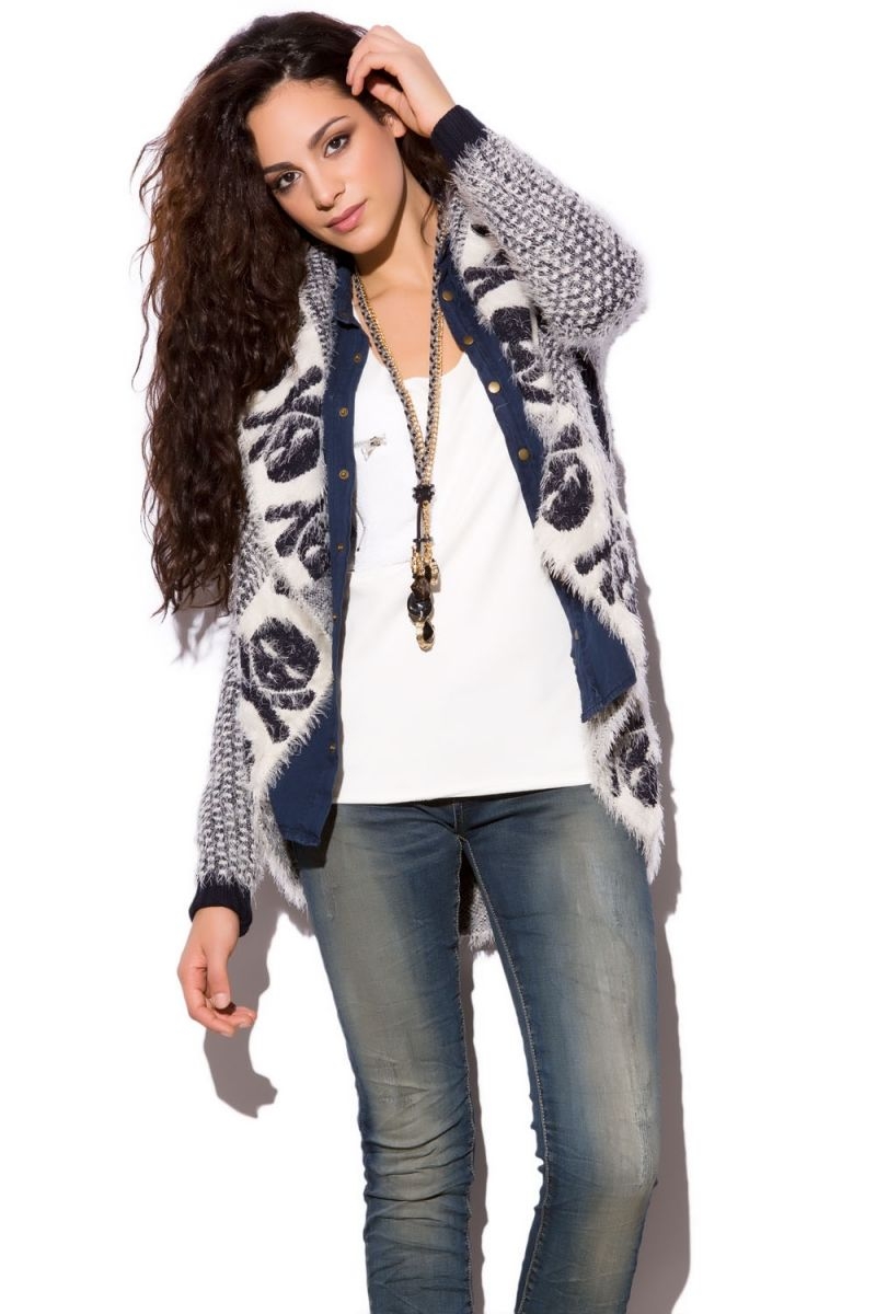 Chaqueta Punto Drapeada